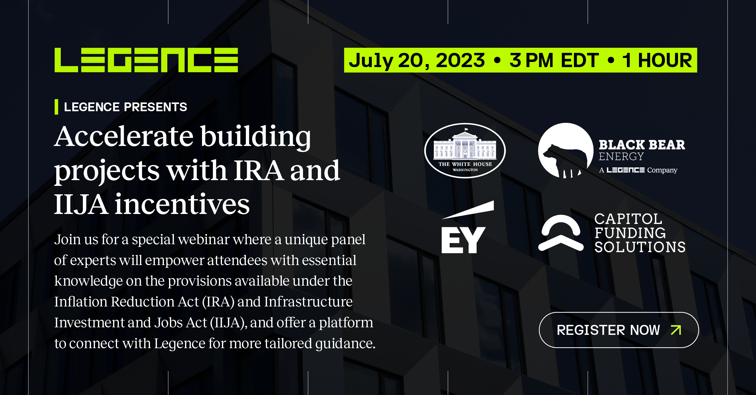 WEBINAR: Accelerate Building Projects With IRA And IIJA Incentives